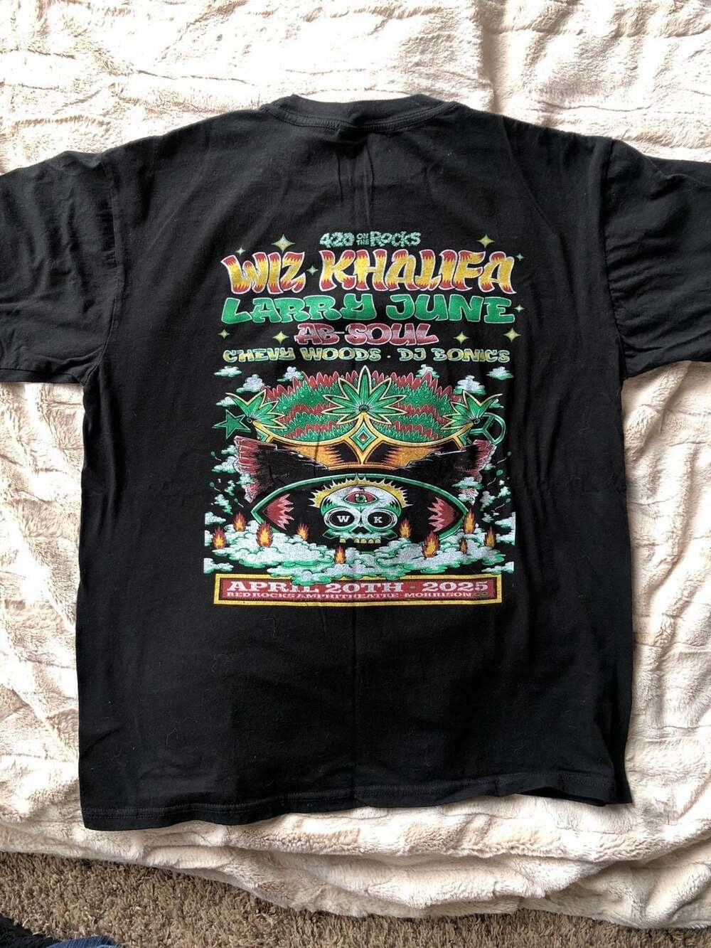 Wiz Khalifa 420 on the Rocks 2025  Concert T-Shirt